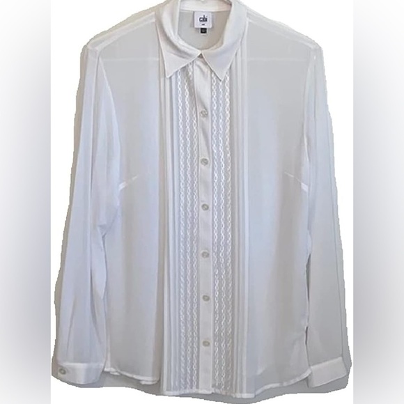 CAbi Other - Cabi Playwright Button Down Blouse in White